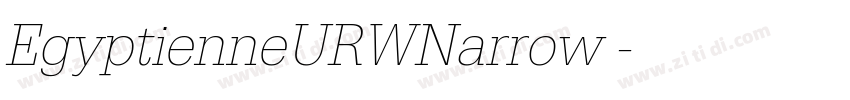 EgyptienneURWNarrow 字体转换